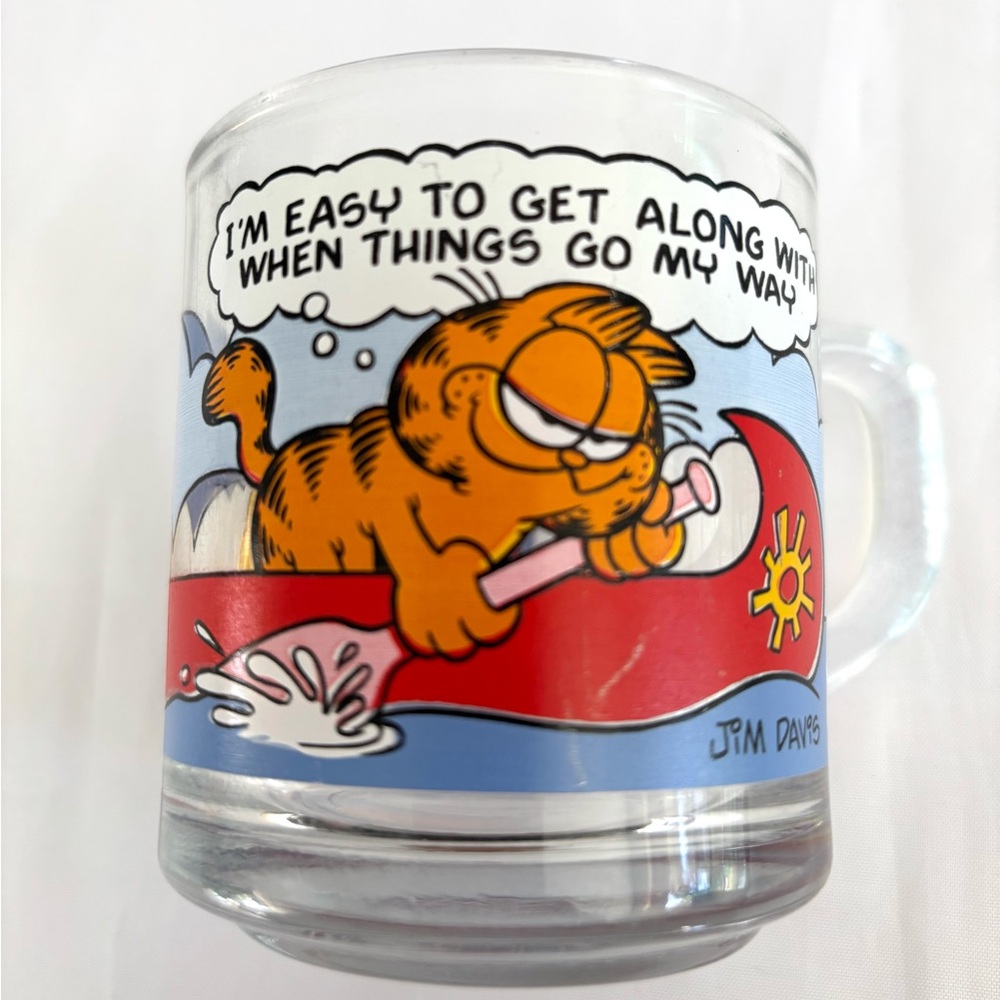 Vintage 1978 Garfield McDonalds Glass Mug. Original owner!!